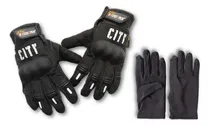 Comprar Guante City Con Protecciones, Táctil  + Guante Primera Piel.