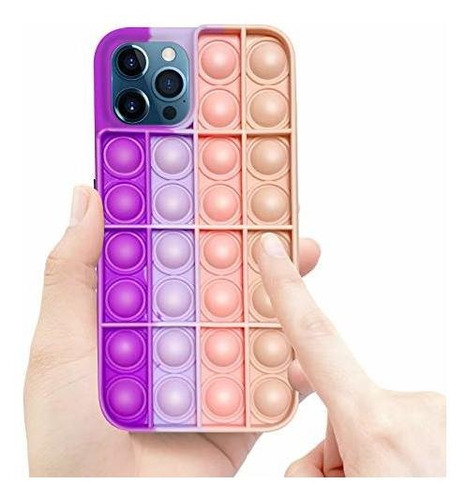 Pop Bubble Sensory Phone Case Para iPhone XR 6.1  Relieve