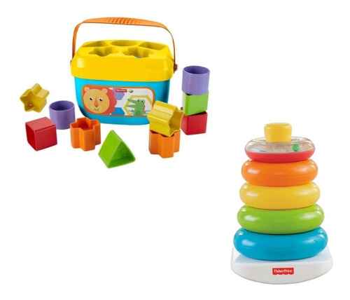 Combo Fisher Price Donas Encajables N8248 + Bloques Fgp10