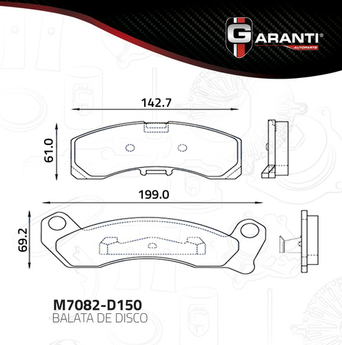 Balatas Disco Del. Garanti Para Ford Lincoln Mark Vi 80-86