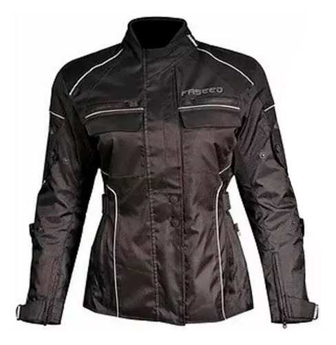 Chamarra De Mujer Para Moto Fassed Fjk-103 Monaco Negro