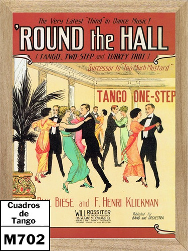 Partituras Round The Hall, Cuadro,tango, Poster, Música M702