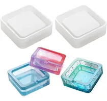 Comprar 2 Moldes Cuadrados De Silicona Ceniceros Para Resina