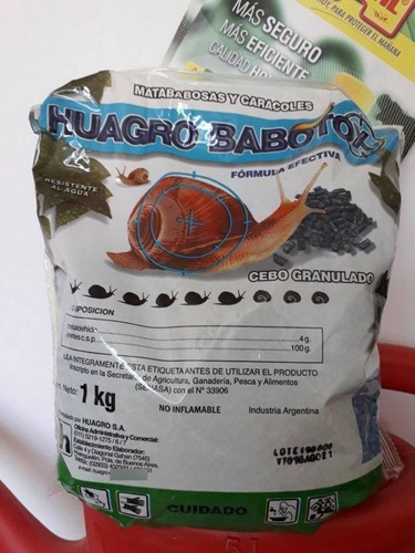 Imagen 2 de 4 de Cebo Babosas Y Caracoles Babotox Granulado 1 Kg Insecticida