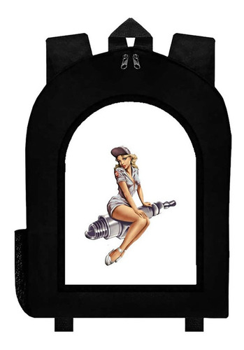 Mochila Negra Pinup  Art#ar115