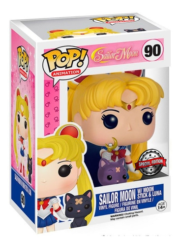 Funko Pop!  Sailor Moon With Moon Stick & Luna 