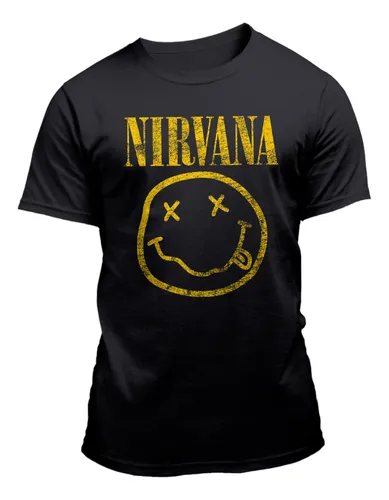 Camiseta Masculina Nirvana Kurt Cobain Camisa Rock Grunge