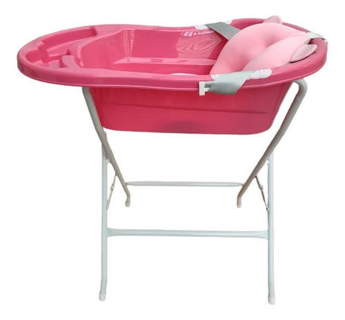 Imagen 2 de 3 de Bañera Tina Con Cojin O Malla Ergonomica + Soporte Matalica