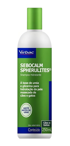 Shampoo Sebocalm Spherulites Virbac 250ml Imediato Fragrância Neutra