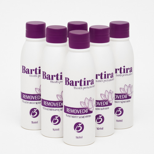 Kit 6 Removedor De Esmalte Com Acetona Bartira 500 Ml