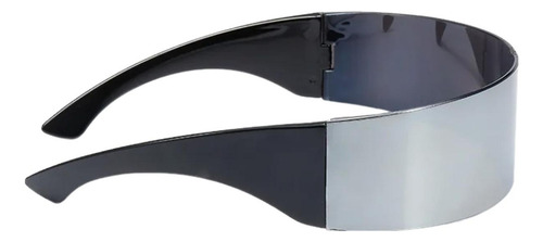 Anteojos Estilo Futuro Uv, Mxfve-002, 2pzas, Marco Negro, L