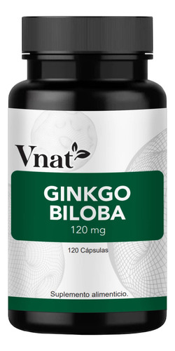 Ginkgo Biloba 120mg 120caps Ayuda Memoria Reduce Fatiga Vnat Sabor Neutro