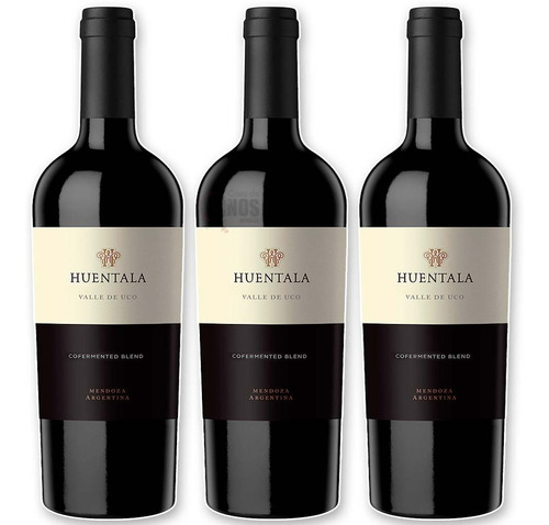 Vino Huentala Cofermented Malbec - Cabernet Franc 750ml X 3