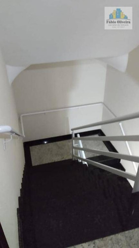 Cobertura Tipo Sem Condomínio Com Acesso Interno Com 2 Dormitórios À Venda, 63 M² Por R$ 450.000 - Vila Humaitá - Santo André/sp - Co0161