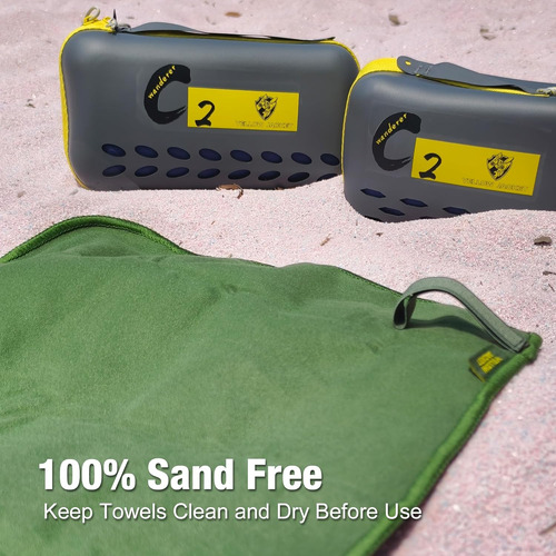 Yellow Jacket Toalla De Camping Con Funda De Eva, Toalla De