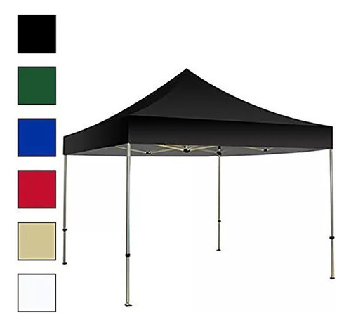 Toldo Plegable 2x2m Resistente Agua Ocre Uv