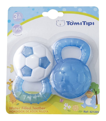 Mordedor De Agua Para Bebés Fútbol Tomi Tipi Oferta $5