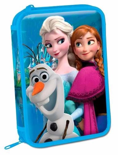 Cartuchera 2 Pisos Disney Princes Frozen Elsa Anna Mundoteam