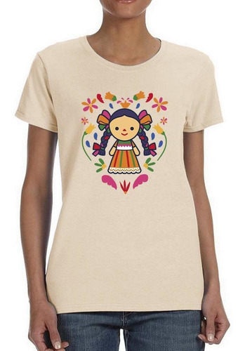 Playera Muñeca Mexicana Tradicional