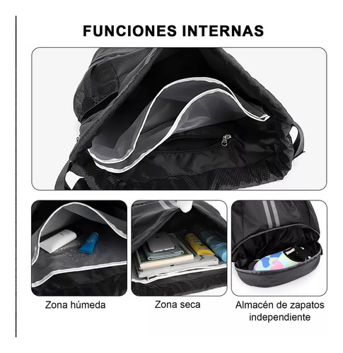 Mochila Deportiva Con Cordón, Bolsas De Cuerdas Mujer Hombre
