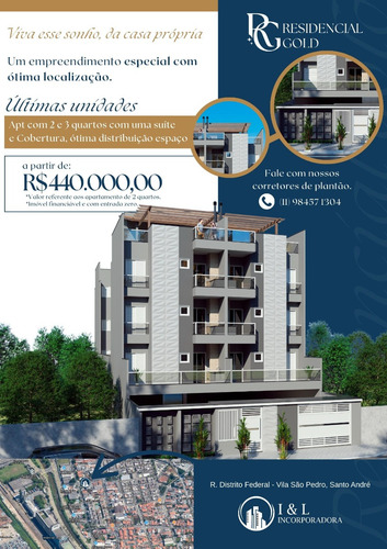 Residencial Gold - Cobertura Com Excelente Área Gourmet