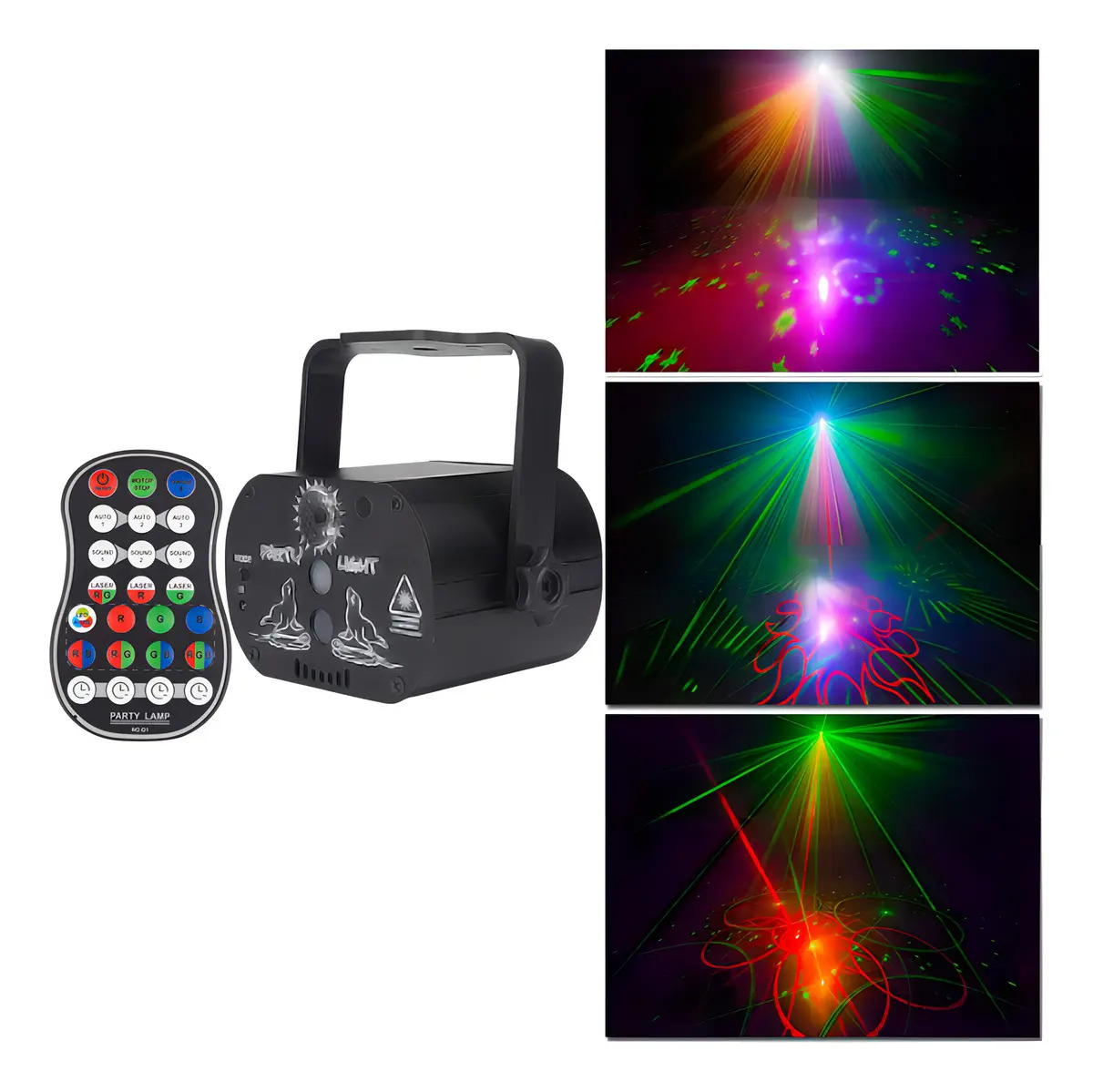 Luz Laser Profissional 059 Multicolorido 6W Controle Remoto DJ Palco Festa