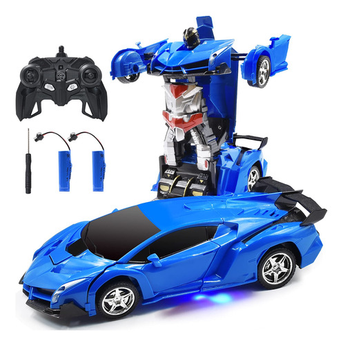 Coche Rc Robot Para Niños Coche Control Remoto Transformers