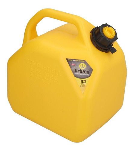 Imagen 1 de 2 de Bidon De Combustible Profesional Amarillo De 10 Litros