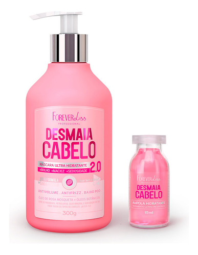 Kit Desmaia Cabelo 2.0 Forever Liss Nova Fórmula