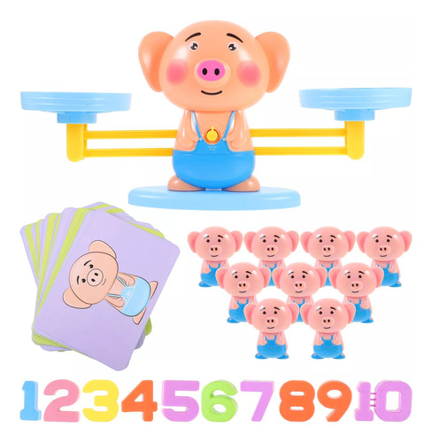 Juego Didáctico De Aprendizaje Números Balanza Niños