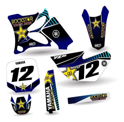 Kit De Calcomanias Para Yamaha Yz 85 Del 2002 A 2014