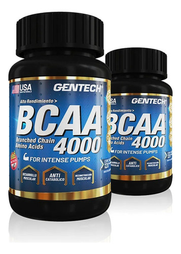 Bcaa 4000 240 Comp Gentech Con Vitaminas Y Sin Tacc