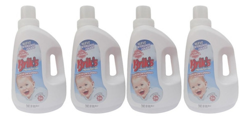 Detergente Briks Hipoalergenico Pack De 4 Unid. 12 Lt