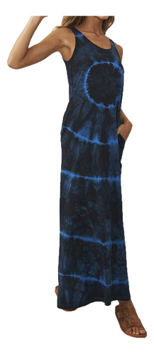 Vestido Mujer Largo Casual Batik Fresco Temporada Nueva Dama