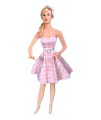 Disfraz Barbie Vestido Inspirado Barbie Adulto Halloween Accesorio Dia De Muertos Personaje Terror Fiesta Noviembre