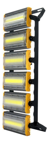 Refletor 600w De Led Linear Torre Para Campo | Quadra Ip68 Cor da carcaça Prateado Cor da luz Branco-frio 110V/220V