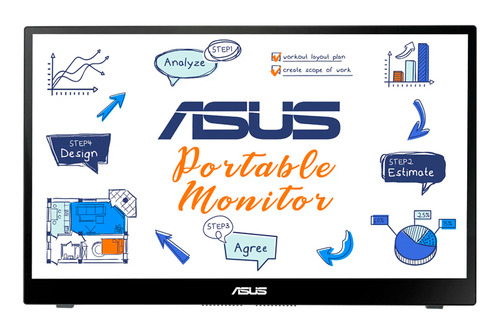 Monitor Portátil Asus Zenscreen 14  Táctil Fhd Lcd Usb-c