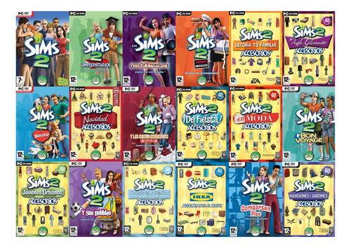 Sims 2 Completo + Todas Las Expansiones Y Packs Pc Digital