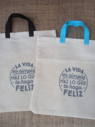 Souvenirs Bolsas Diseños Cumpleaños - X10 Unidades La Vida Es Simple