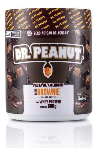Pasta De Amendoim (600g) - Sabor: Brownie Brownie