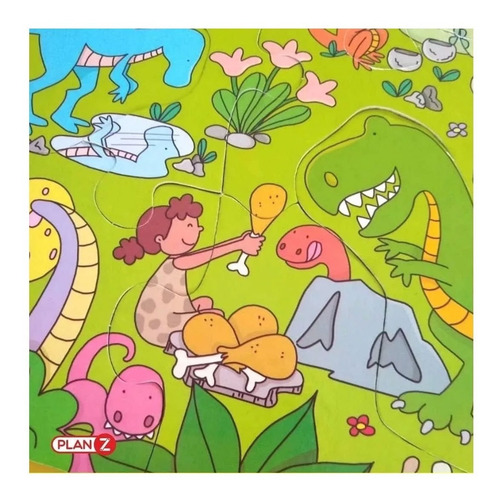 Puzzle Gigante Dinos 28 Pzs- Plan Z
