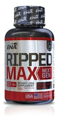 Suplemento en tabletas ENA Sport Ripped Max carnitina Ripped Max