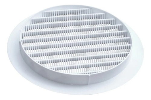 Imagem 4 de 7 de 8 Grades Redonda Plastica Branca 200mm Com Tela Gr200 Itc