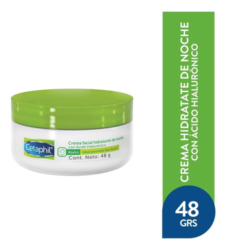 Cetaphil Crema Facial Hidratante De Noche Ha - 48 Grs