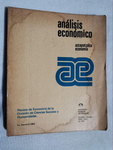Libro Análisis Económico 1er. Semestre 1983.