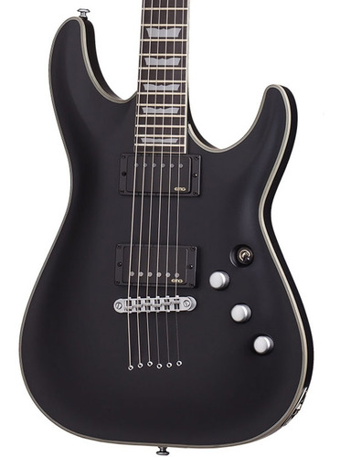 Guitarra Eléctrica Schecter C-1 Platinum Caoba Negro Mate
