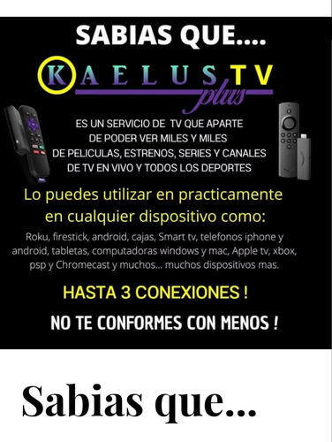 Kaelus Activacion De Streaming Tv Mundial La Más Completa