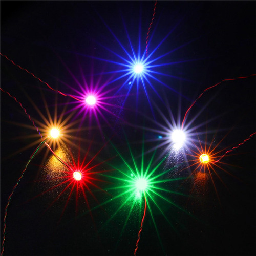 3x Mini Luces Precableadas De Luz Led Precableadas Cálido