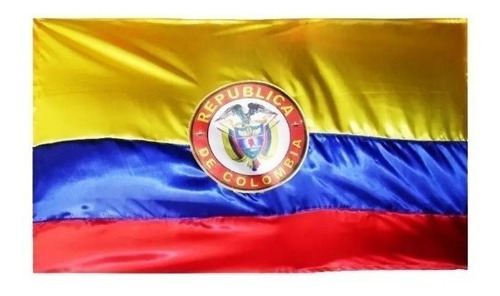 Bandera De Colombia Tifón 1mtr X1.5mtr El Escudo Colombiano