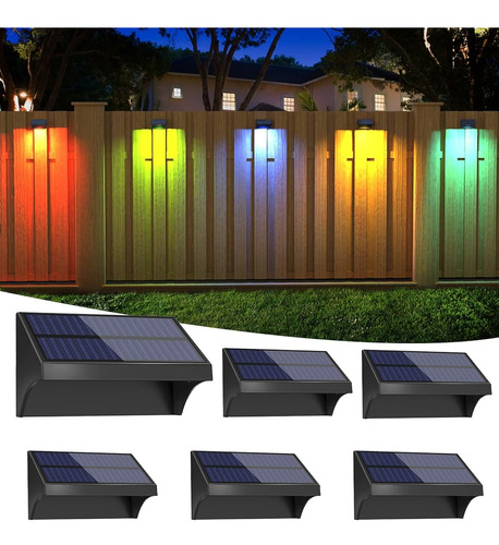 ~? Niorsun Solar Fence Lights Warm White/cool White/rgb Soli